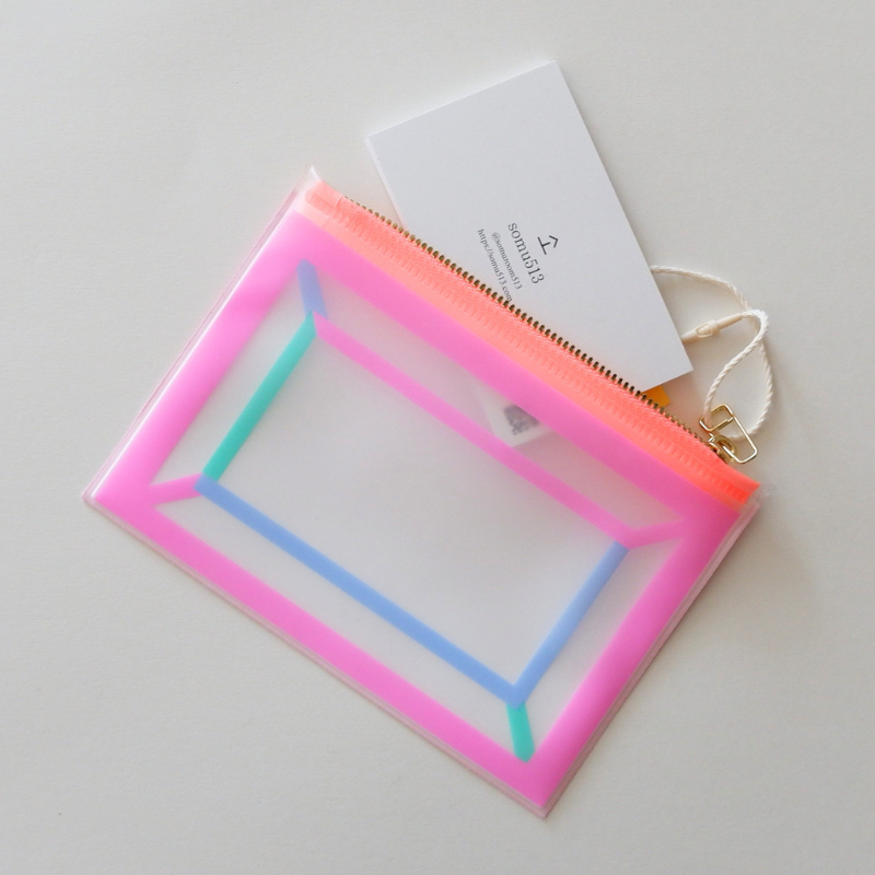LIGHTREE COLORFUL LINING LINEN POUCH S