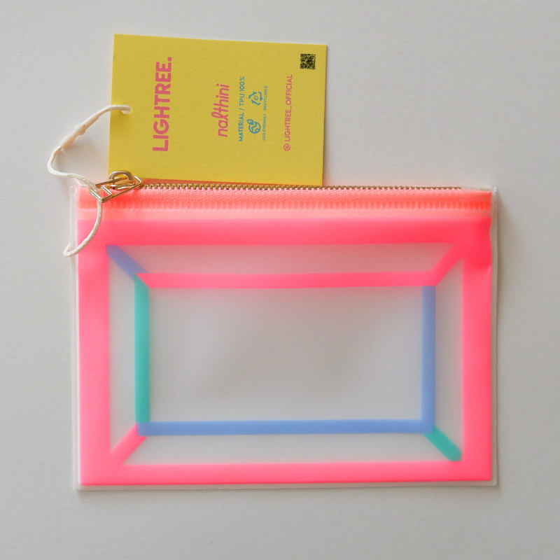 LIGHTREE COLORFUL LINING LINEN POUCH S