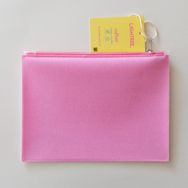 LIGHTREE COLORFUL LINING LINEN POUCH L
