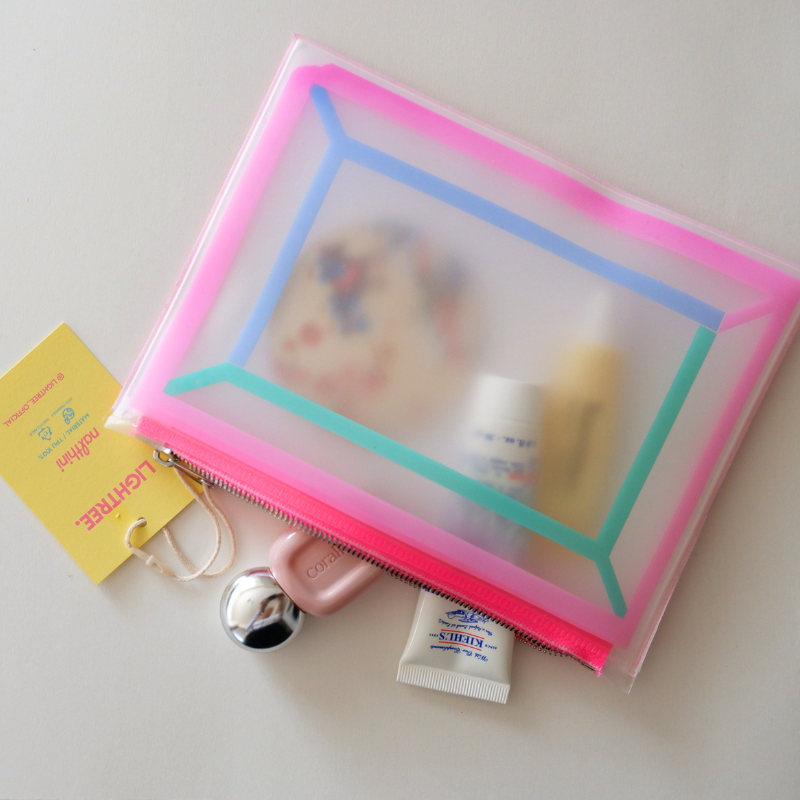 LIGHTREE COLORFUL LINING LINEN POUCH S