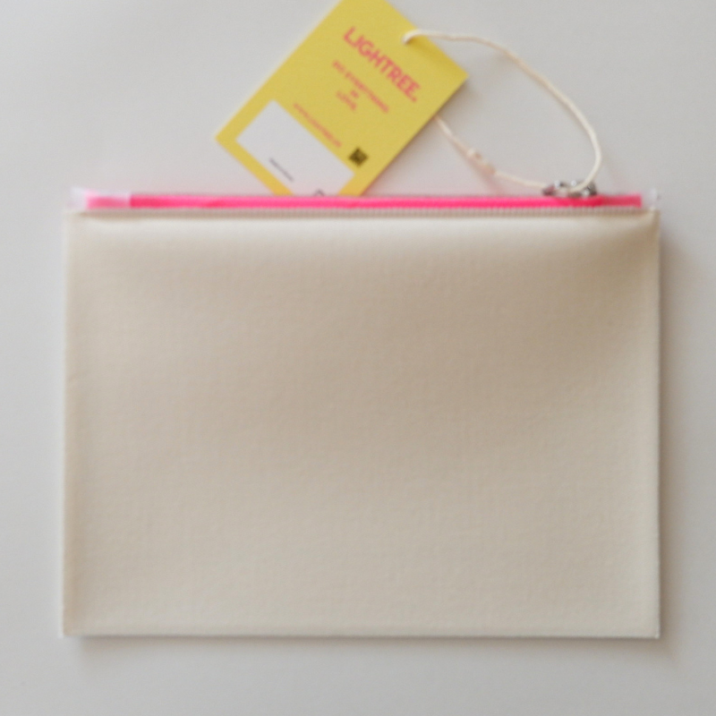 LIGHTREE COLORFUL LINING LINEN POUCH L