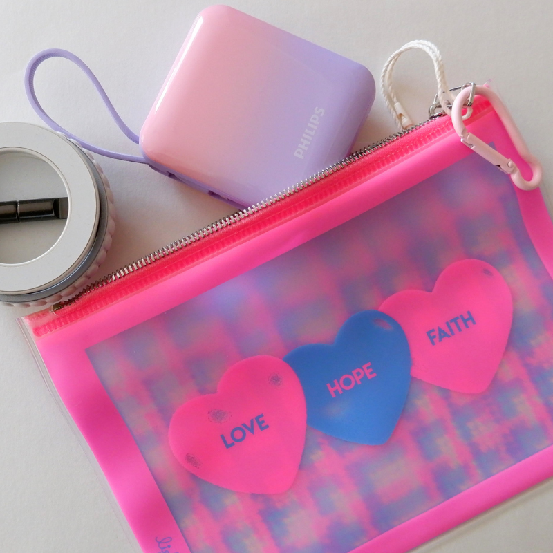 LIGHTREE Nalthini POUCH LARGE THREE HEART