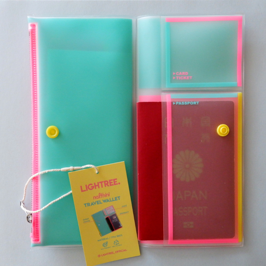 LIGHTREE TRAVEL WALLET COLOR LINING パスポートケース